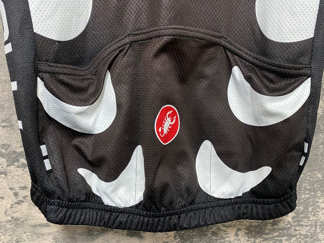 JV190 カステリ CASTELLI 半袖 サイクルジャージ 黒 S