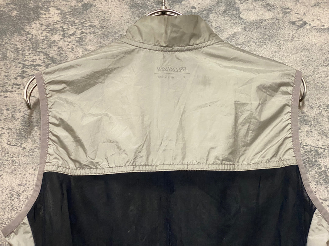 JS587 スペシャライズド SPECIALIZED ジレ サイクルベスト 薄茶 S ※汚れ