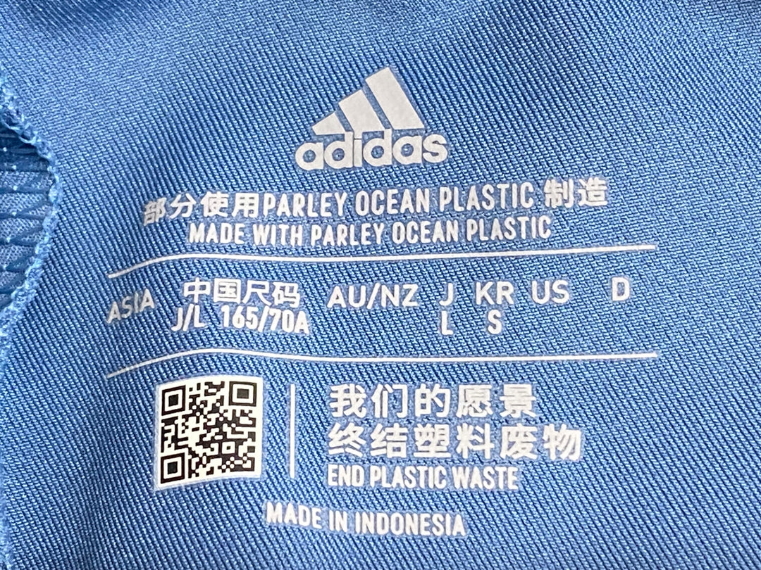 JY392 アディダス adidas レーサーパンツ レディース 青 L