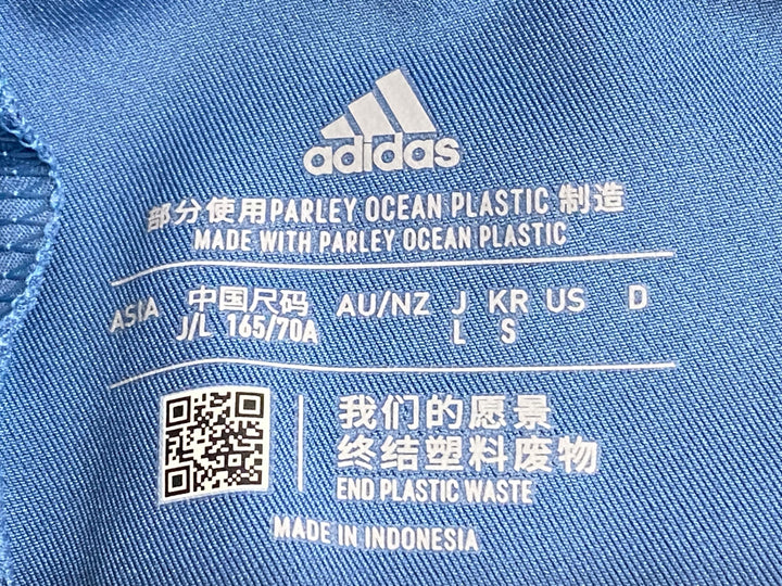 JY392 アディダス adidas レーサーパンツ レディース 青 L