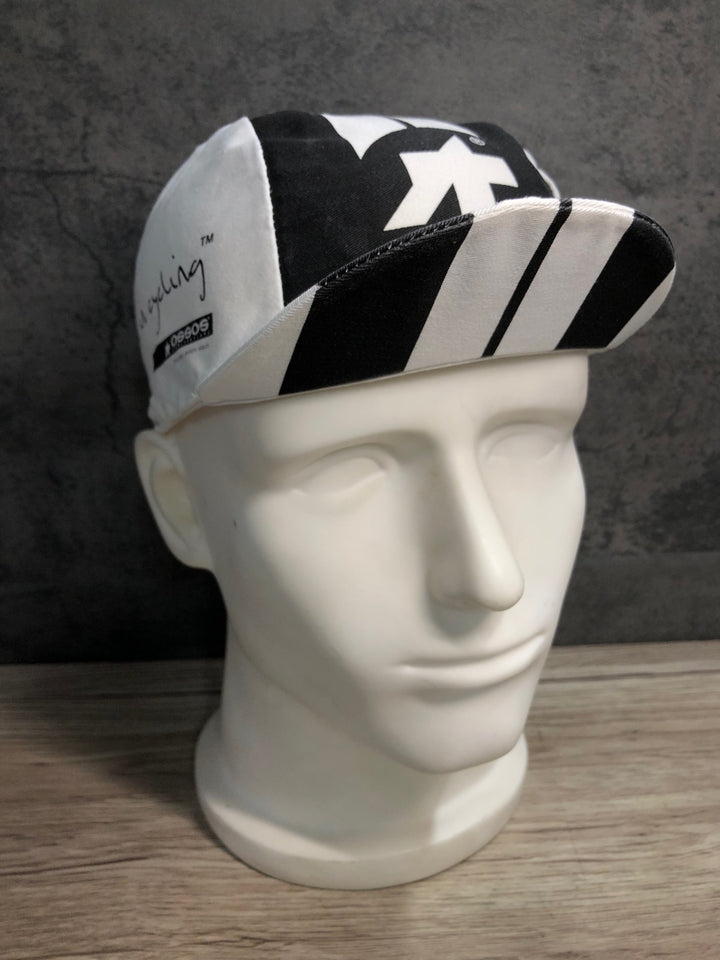 JN942 アソス assos サイクルキャップ 白 黒 フリーサイズ