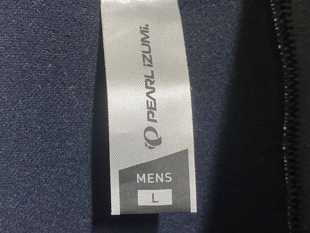 KE195 パールイズミ PEARL iZUMi 長袖 サイクルジャケット 白黒 L 裏起毛 赤タグ