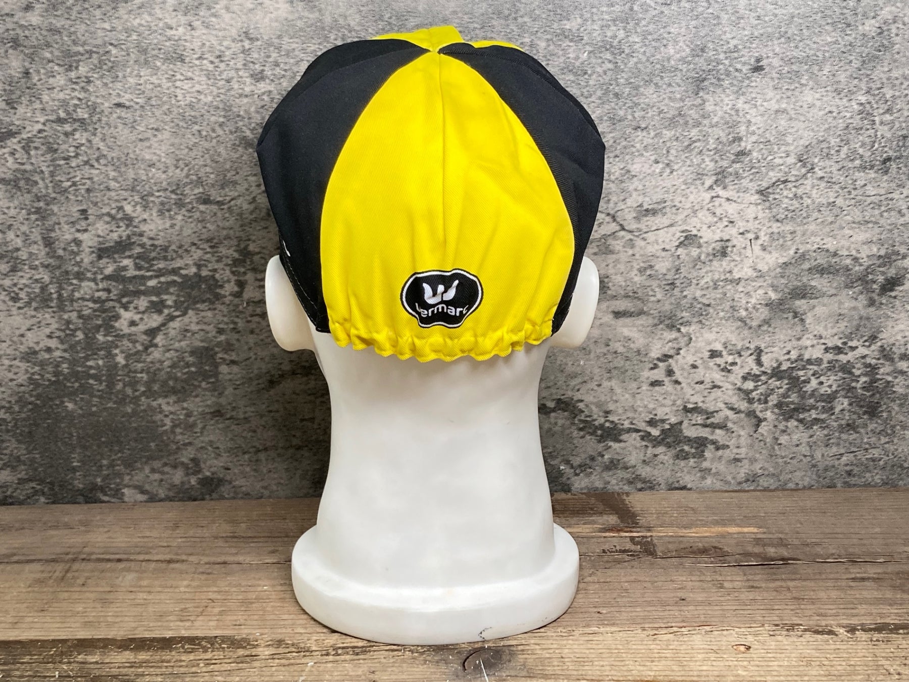 JH848 フェルマルク vermarc サイクルキャップ 黄 黒 ワンサイズ QUICK