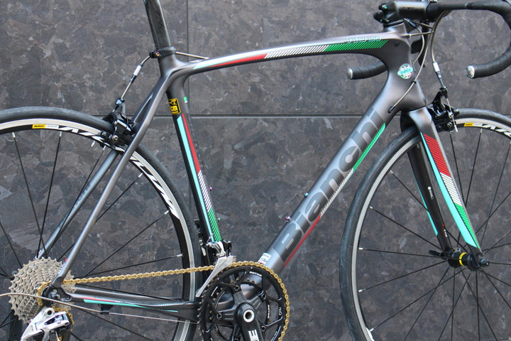 ビアンキ BIANCHI インテンソ INTENSO 130周年モデル 2016 57サイズ スラム レッド MIX 11S カーボン ロードバイク 【福岡店】