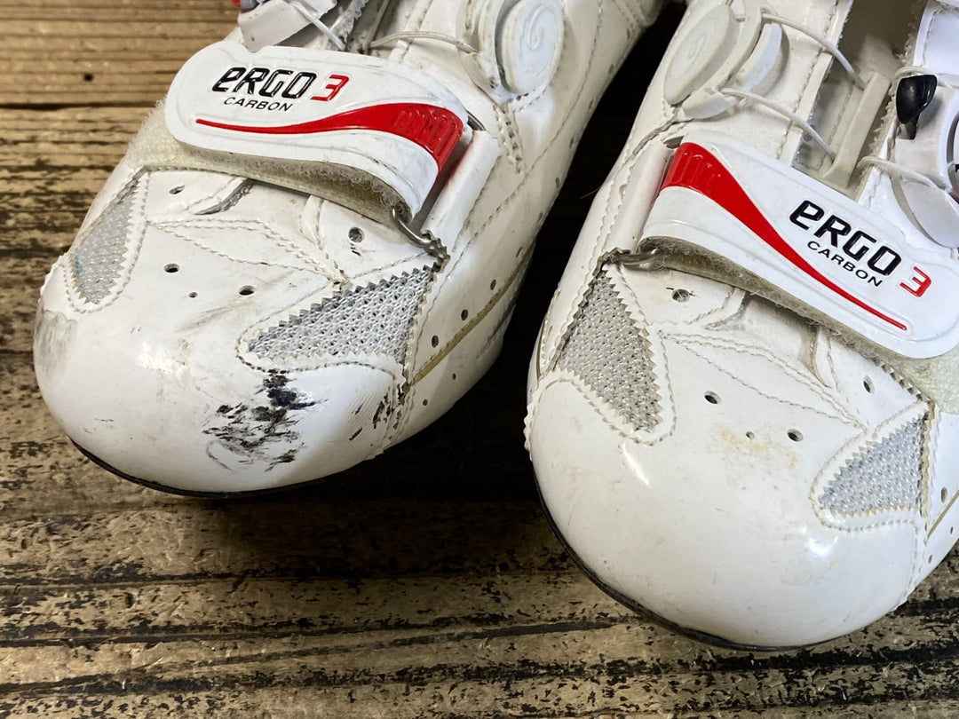 JS642 シディ SIDI エルゴ カーボン ERGO3 CARBON ビンディングシューズ 白 EU40