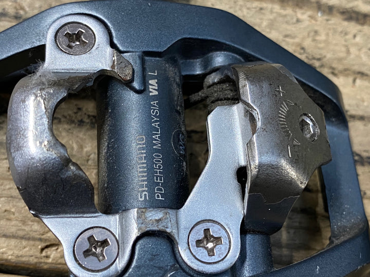 JZ056 シマノ SHIMANO PD-EH500 ビンディングペダル 片面フラット SPD