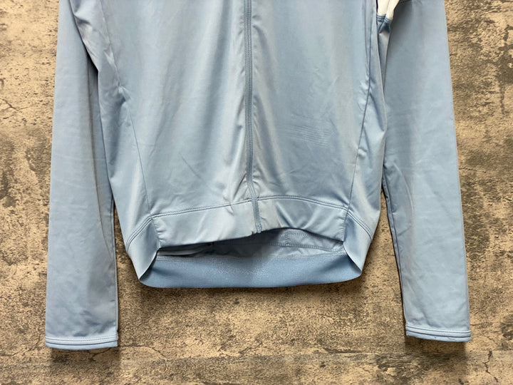KH710 ラファ Rapha CORE LONG SLEEVE JERSEY 長袖 サイクルジャージ 水色 M 裏起毛