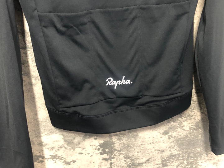 JJ779 ラファ Rapha MEN'S CORE THERMAL LONG SLEEVE JERSEY 長袖 サイクルジャージ 黒 XS 裏起毛