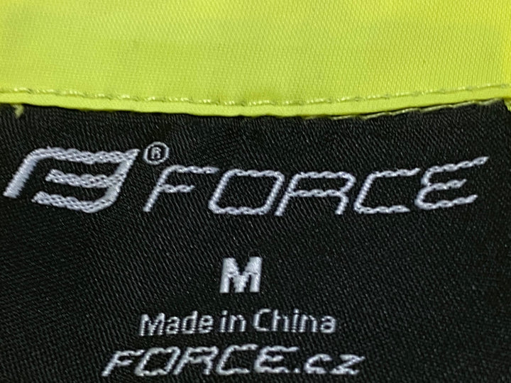 JY218 FORCE ジレ サイクルベスト 黄 M ※反射材剥がれ
