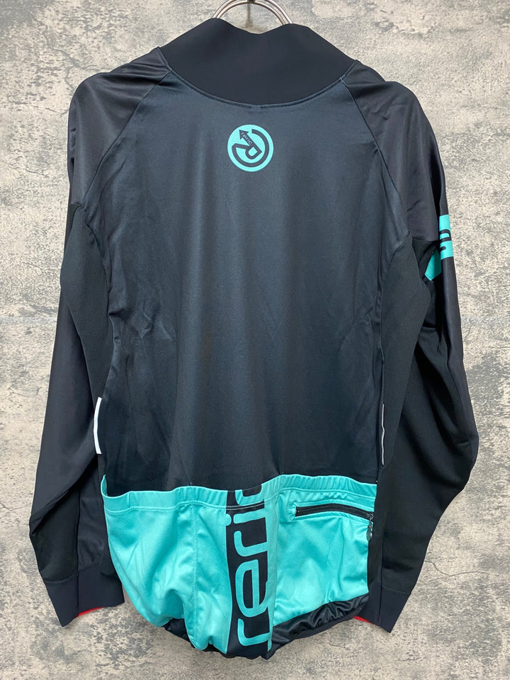 KD422 レリック RERIC 長袖 サイクルジャージ 黒 XL