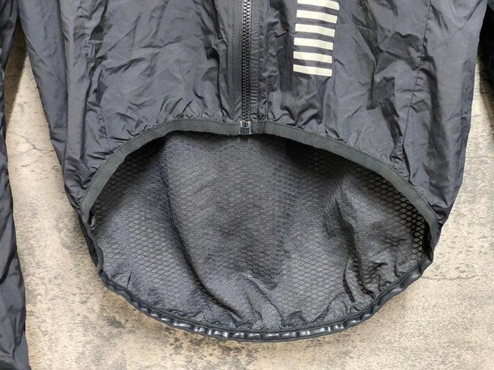 JP204 ラファ Rapha PRO TEAM LIGHT WEIGHT WIND JACKET 長袖 ウインドブレイカー 黒 Ｍ