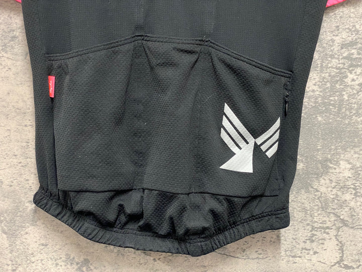 JV265 ラファ Rapha SUPER LIGHTWEIGHT JERSEY 半袖 サイクルジャージ 黒 M Los Angeles