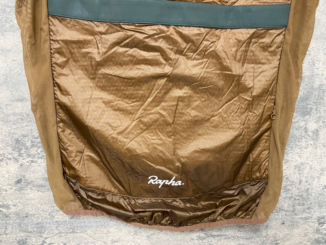 JY631 ラファ Rapha BREVET INSULATED GILET ジレ サイクルベスト 茶 XL