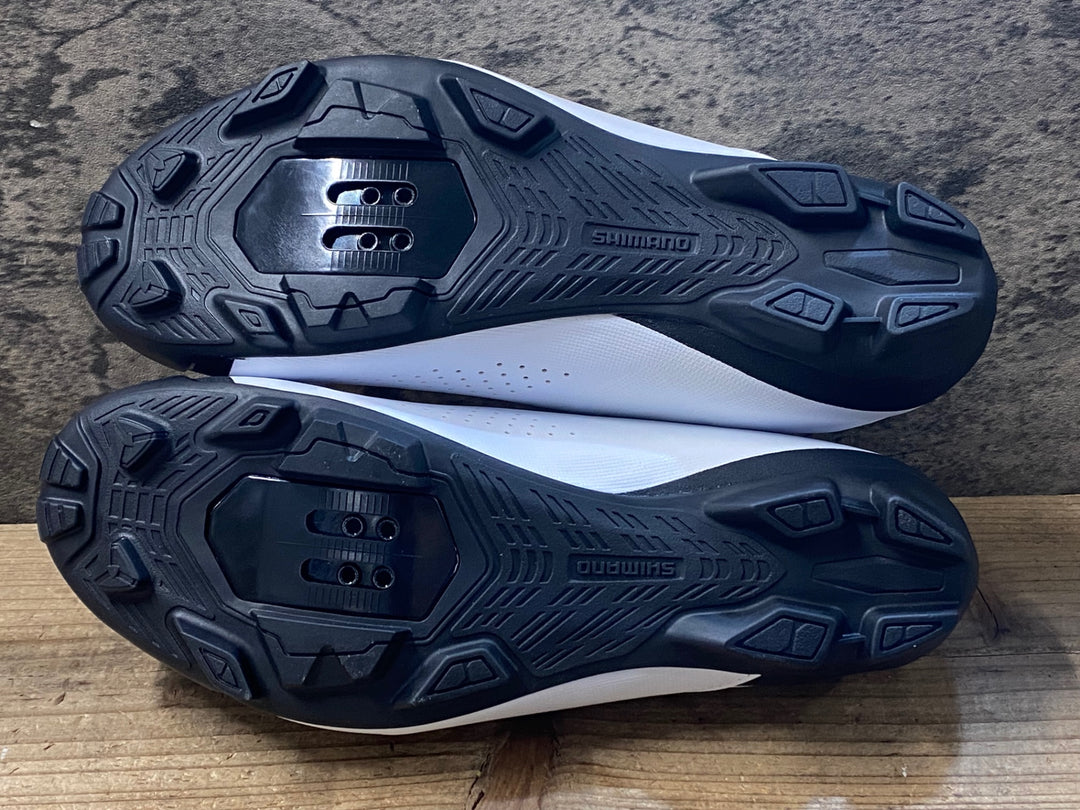 JW658 シマノ SHIMANO XC3 SH-XC300 W01S ビンディングシューズ EU42 SPD 白 ※未使用