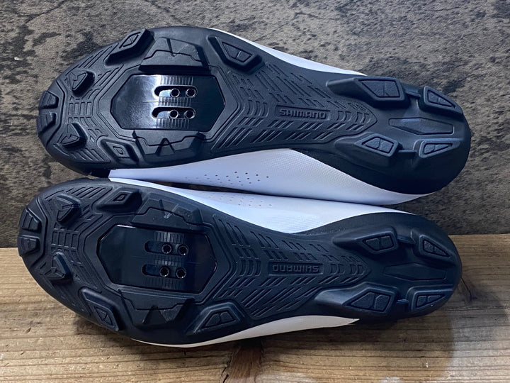 JW658 シマノ SHIMANO XC3 SH-XC300 W01S ビンディングシューズ EU42 SPD 白 ※未使用