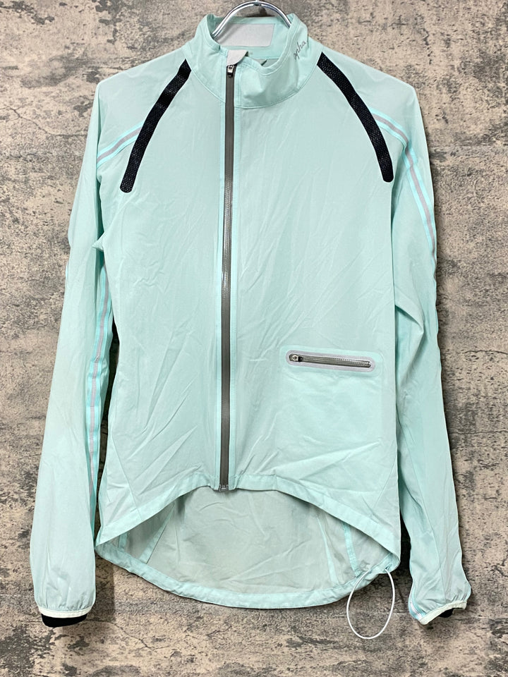 KF616 ラファ Rapha WIND JACKET 長袖 ウィンドブレーカー 水色 S ※チャック割れ、汚れあり