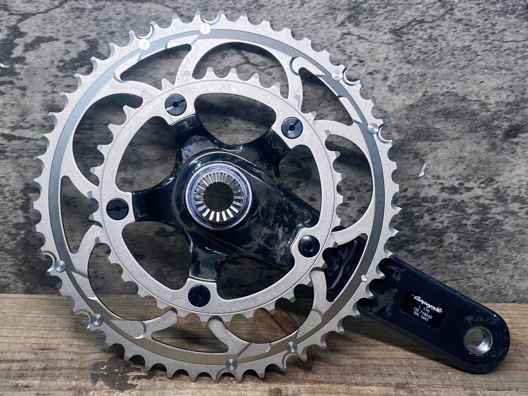 JP097 カンパニョーロ CAMPAGNOLO RECORD CT クランクセット 2x10s 50