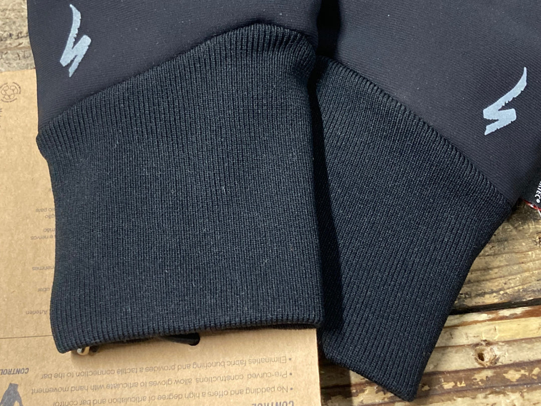 JV595 スペシャライズド SPECIALIZED SOFTSHELL DEEP WINTER 長指 グローブ 黒 S 裏起毛