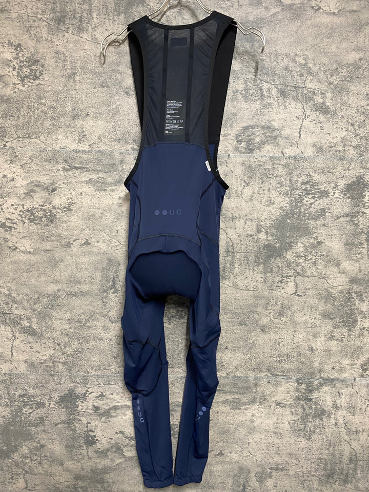 KD160 ユニバーサルカラーズ Universal Colours Mono Bib Tights ビブタイツ 紺 M 裏起毛