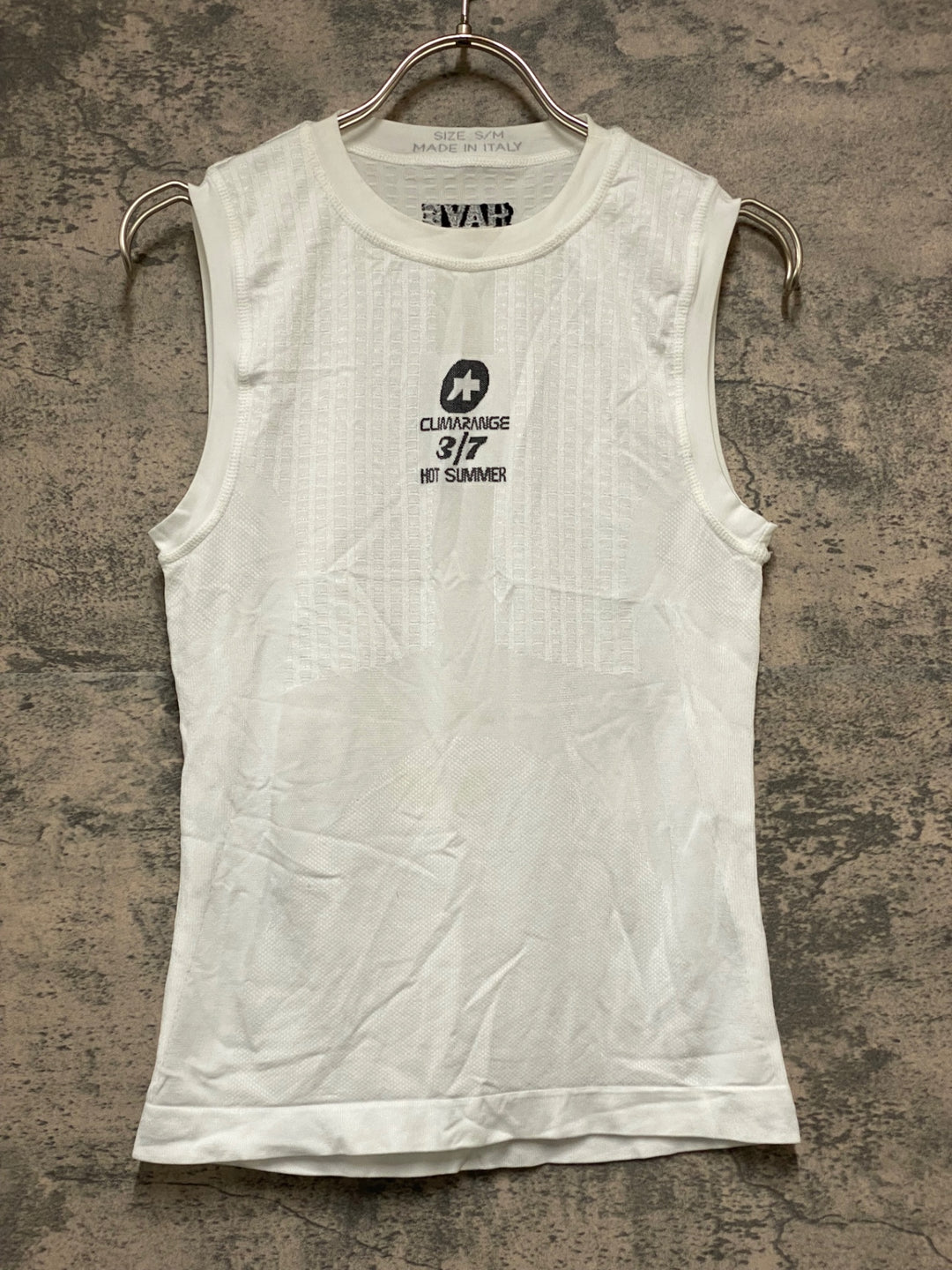 KC808 アソス assos NS skinFoil hot summer 3/7 ノースリーブ ベースレイヤー 白 S/M