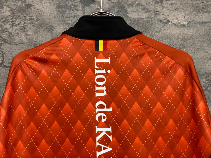 KA123 リオンドカペルミュール Lion de KAPELMUUR 長袖 サイクルジャージ オレンジ XL 裏起毛
