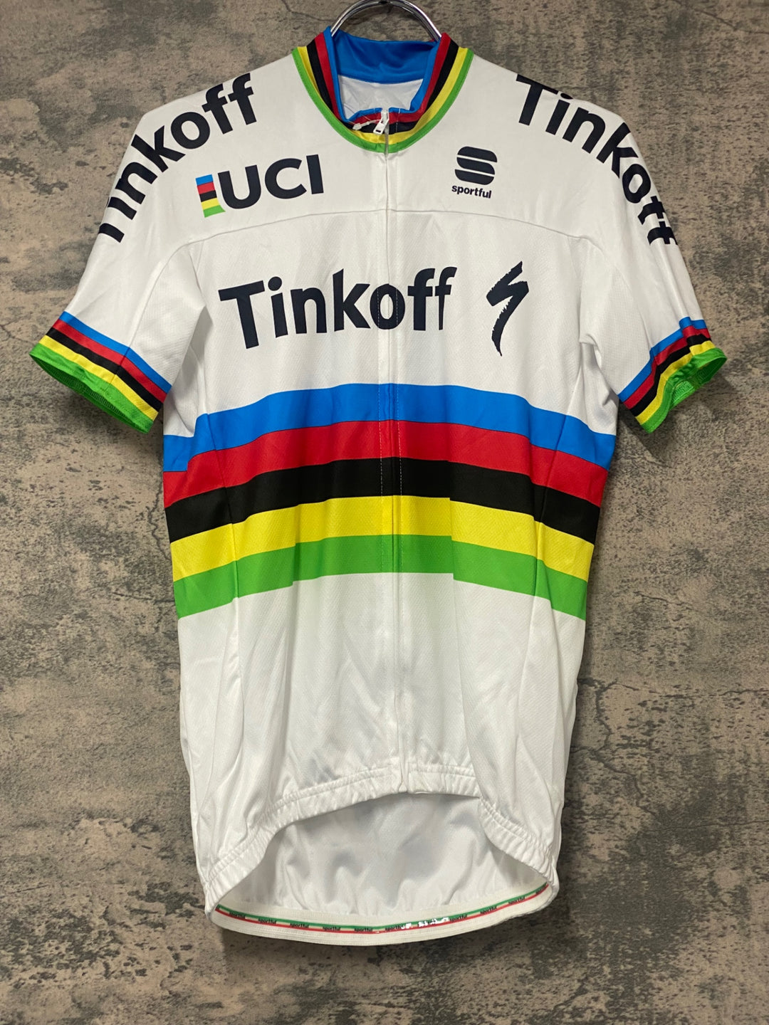 KJ817 スポーツフル sportful 半袖 サイクルジャージ 白 L TINKOFF