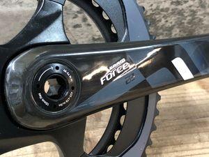 JS278 スラム SRAM FORCE 22 カーボン クランクセット 172.5mm BB30 XGide R 53/39T 130BCD ※アーム変形エラー品