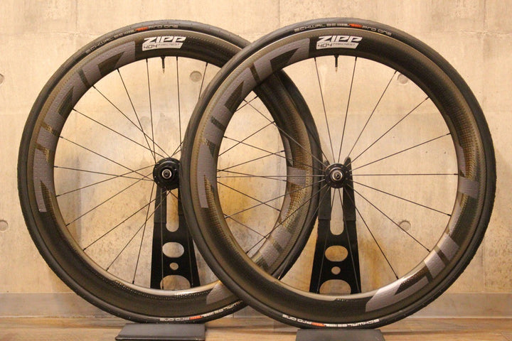 ジップ ZIPP 404 FIRECREST カーボン チューブレス ホイールセット シマノ 11/12S ワイドリム 19C【名古屋店】
