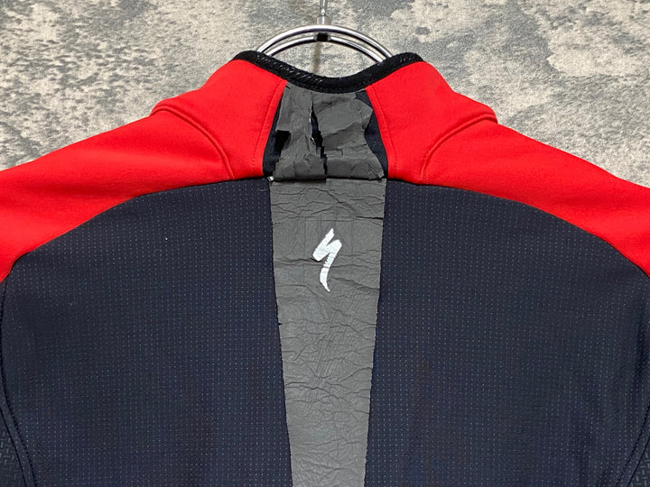 KD679 スペシャライズド SPECIALIZED SL13 長袖 サイクルジャケット 赤 黒 M 裏起毛 ※反射材劣化剥がれ