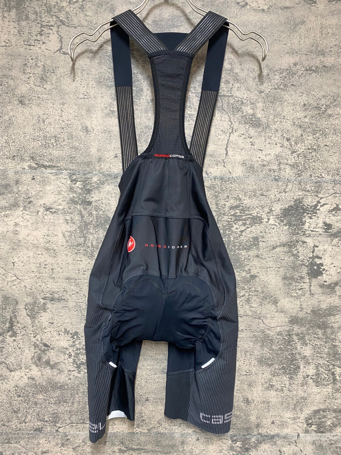 カステリ　Castelli Rosso corsaビブショーツ M ブラック KB686 カステリ CASTELLI ROSSO CORSA ビブショーツ 黒 M ※擦れ – BICI
