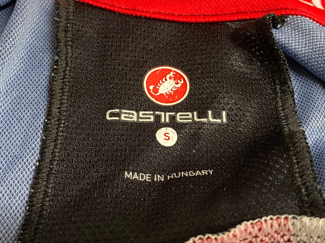 JT065 カステリ CASTELLI 半袖サイクルジャージ 黒 S ほつれあり