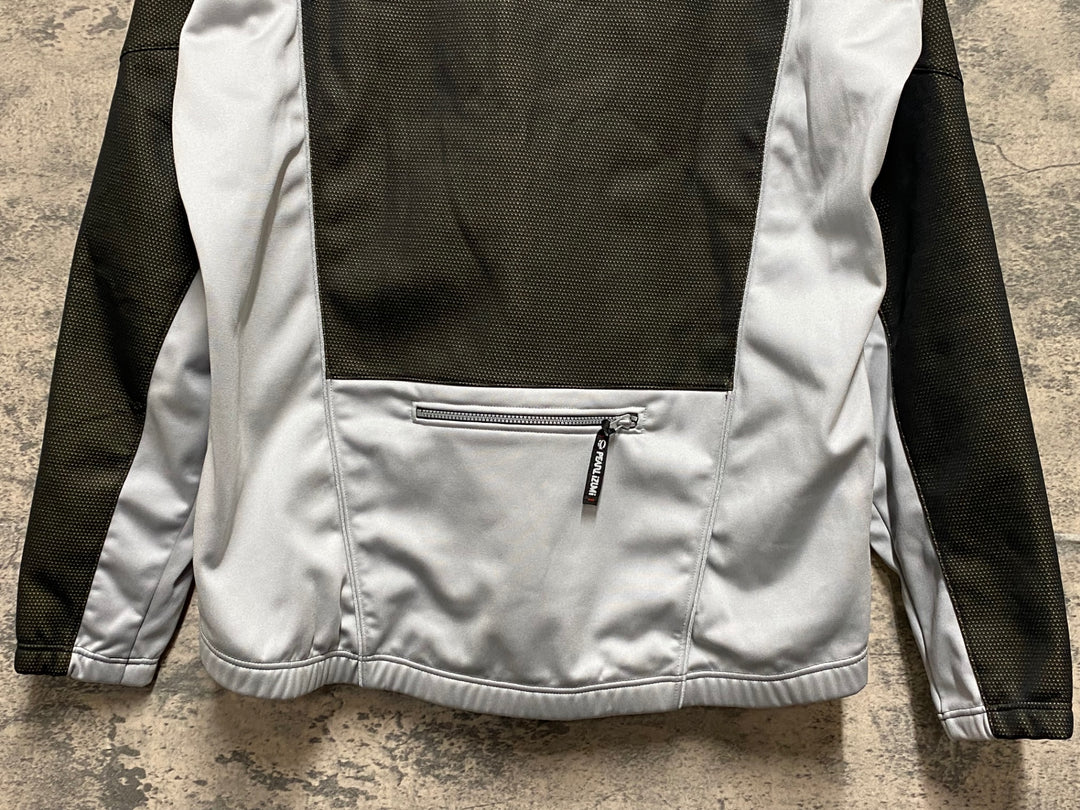 KP701 パールイズミ PEARL iZUMi 長袖 サイクルジャケット 黒 シルバー XL 裏起毛