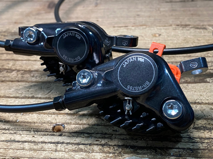 IZ683 シマノ SHIMANO ULTEGRA 左右STIレバー ブレーキ セット ST-R8020 BR-RS785 2×11S ポストマウント用 ホース長142mm 70mm