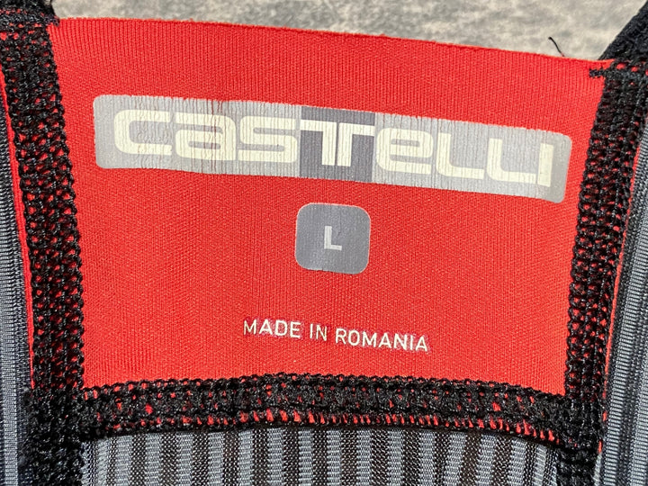KB226 カステリ CASTELLI ビブショーツ 黒 L ※ほつれ