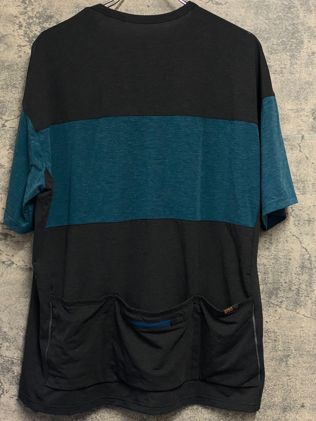 JT169 ジロ GIRO M RIDE JERSEY 半袖 サイクルジャージ 黒 青 XL