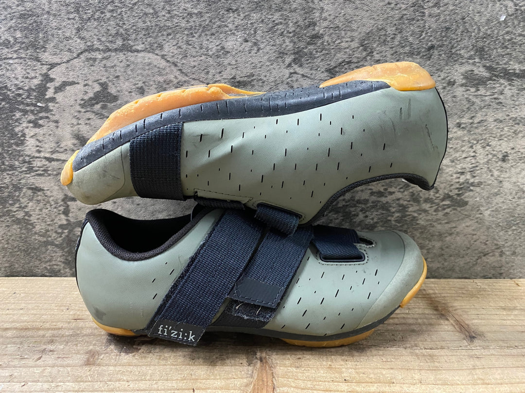 JY566 フィジーク fizik TERRA POWERSTRAP X4 SHOES ビンディングシューズ カーキ EU38