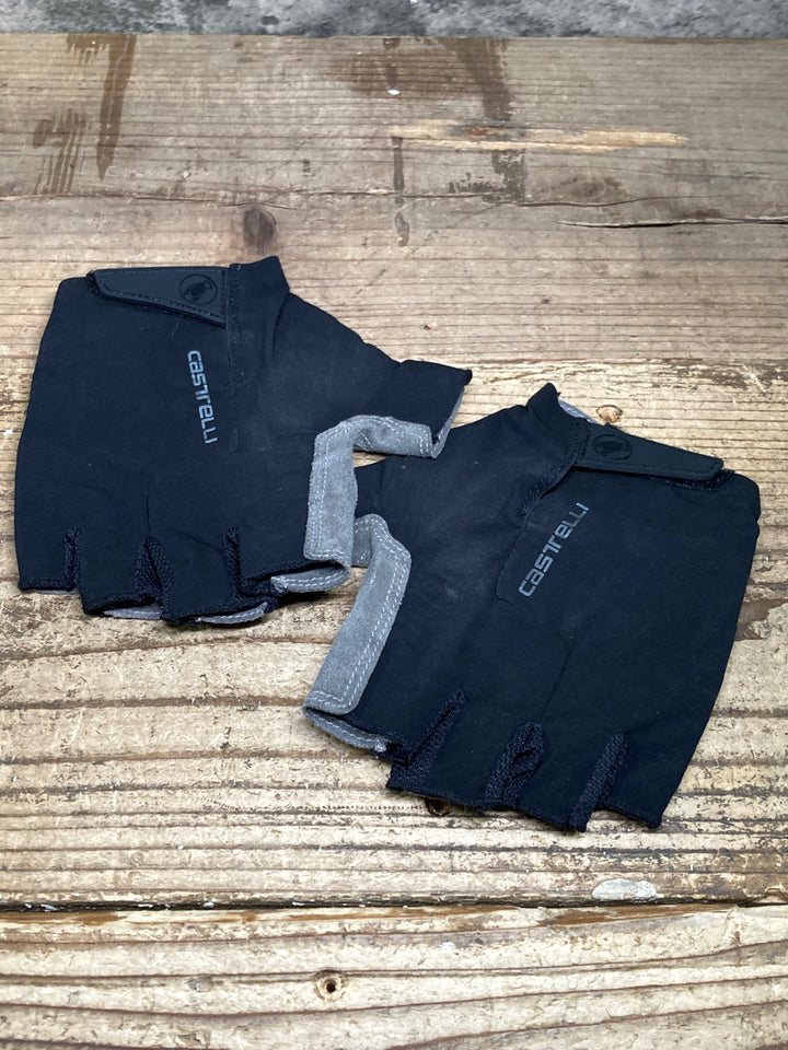 JH097 カステリ CASTELLI 指切りグローブ 黒 XL