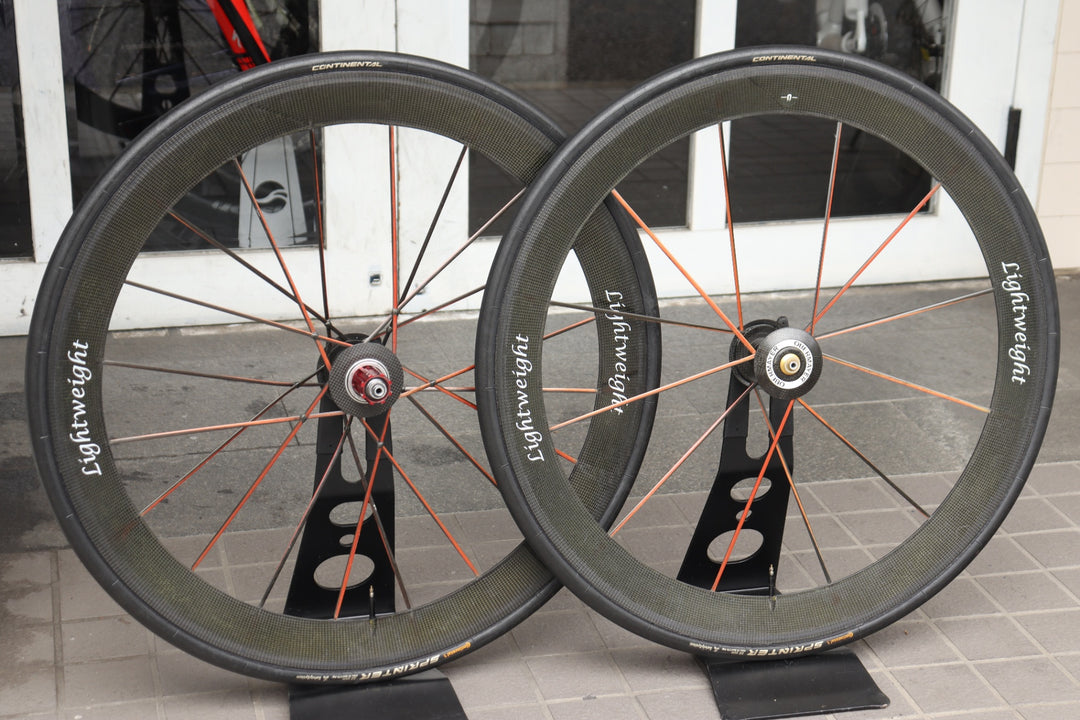 【訳あり】 ライトウェイト LIGHTWEIGHT オーバーマイヤー OBERMAYER G2 カーボン チューブラー ホイールセット カンパニョーロ 11/12S 【横浜店】