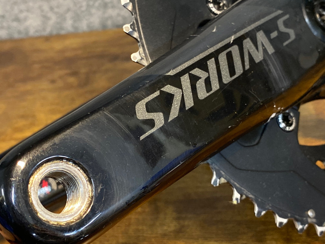 KO772 スペシャライズド SPECIALIZED S-WORKS POWER カーボンクランク 170mm 52/36T パワーメーター 両足計測 ※接続不良のためジャンク