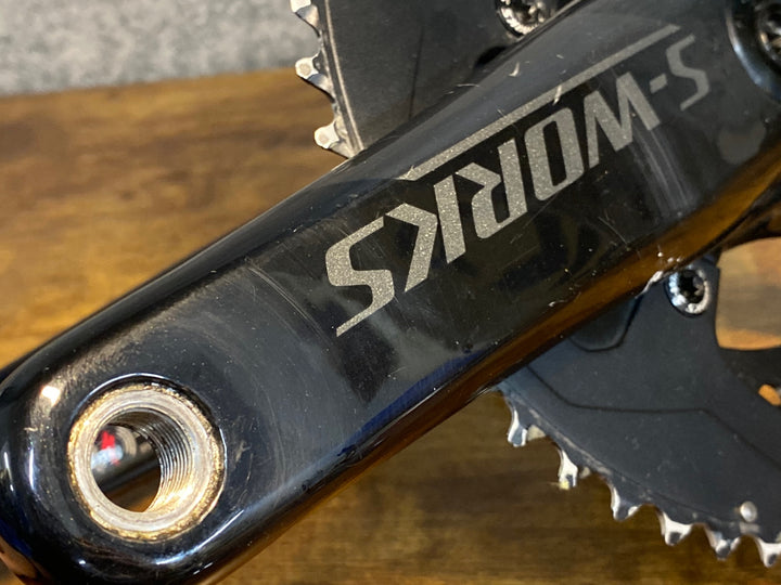 KO772 スペシャライズド SPECIALIZED S-WORKS POWER カーボンクランク 170mm 52/36T パワーメーター 両足計測 ※接続不良のためジャンク