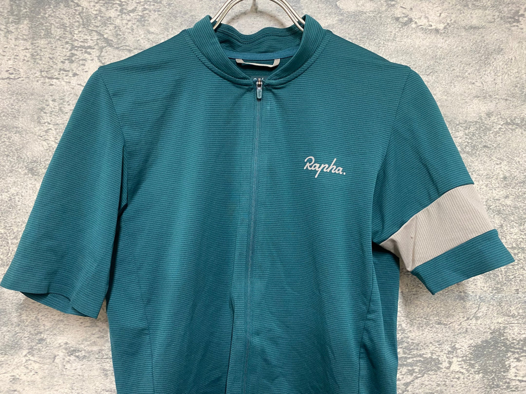 JM331 ラファ Rapha FLYWEIGHT JERSEY 半袖 サイクルジャージ 緑 XS