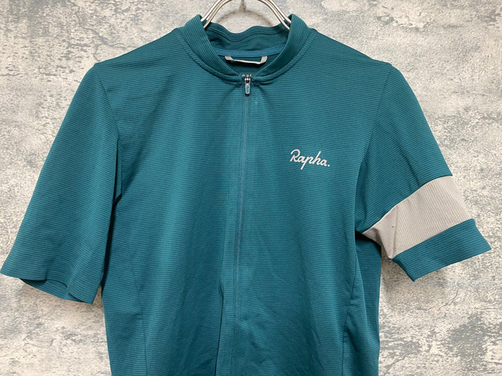 JM331 ラファ Rapha FLYWEIGHT JERSEY 半袖 サイクルジャージ 緑 XS