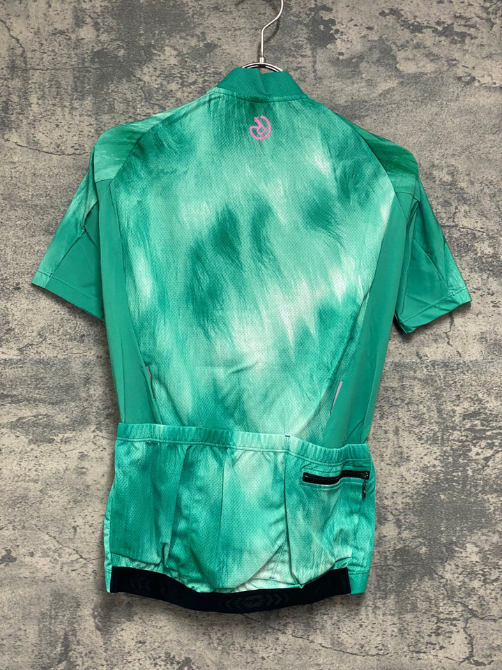JV956 レリック reric Fuzzy Womens Standerd Jersey 半袖 サイクルジャージ レディース S 緑 レディース