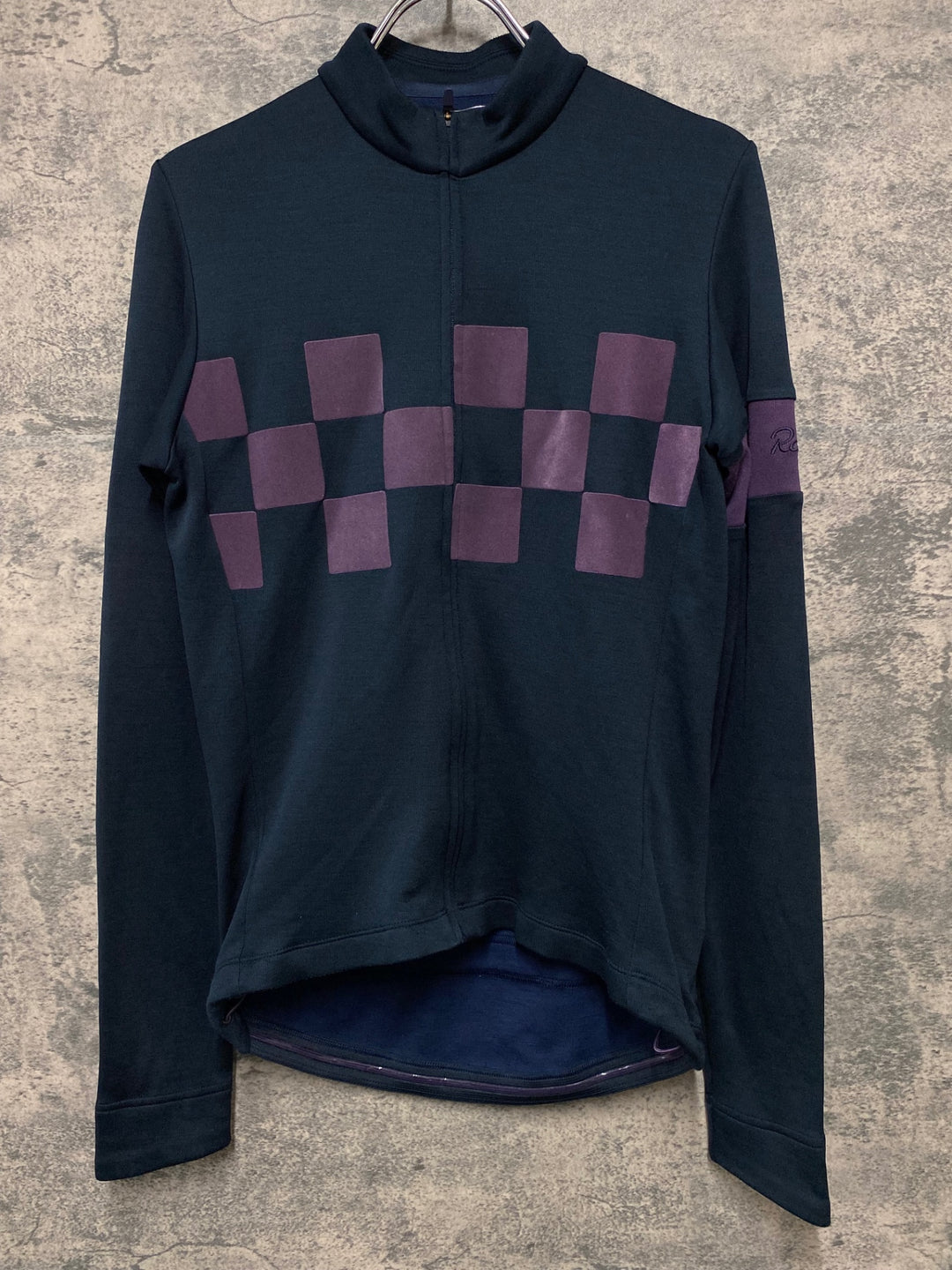 JJ039 ラファ Rapha Classic 長袖 サイクルジャージ S ブラック ほつれ