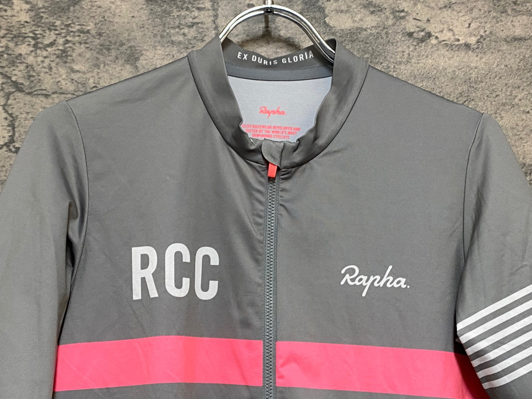 KN765 ラファ Rapha RCC PRO TEAM MIDWEIGHT JERSEY 半袖 サイクルジャージ グレー L