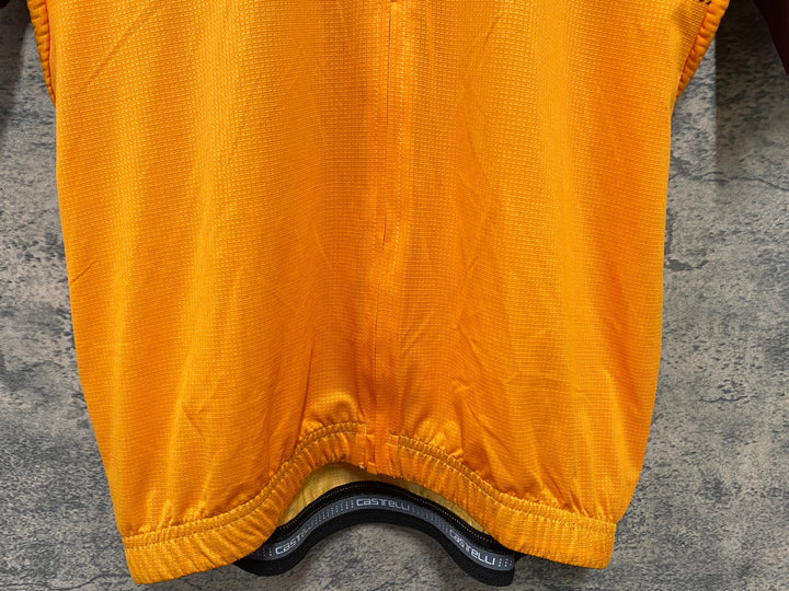 KR660 カステリ CASTELLI 半袖 サイクルジャージ オレンジ L