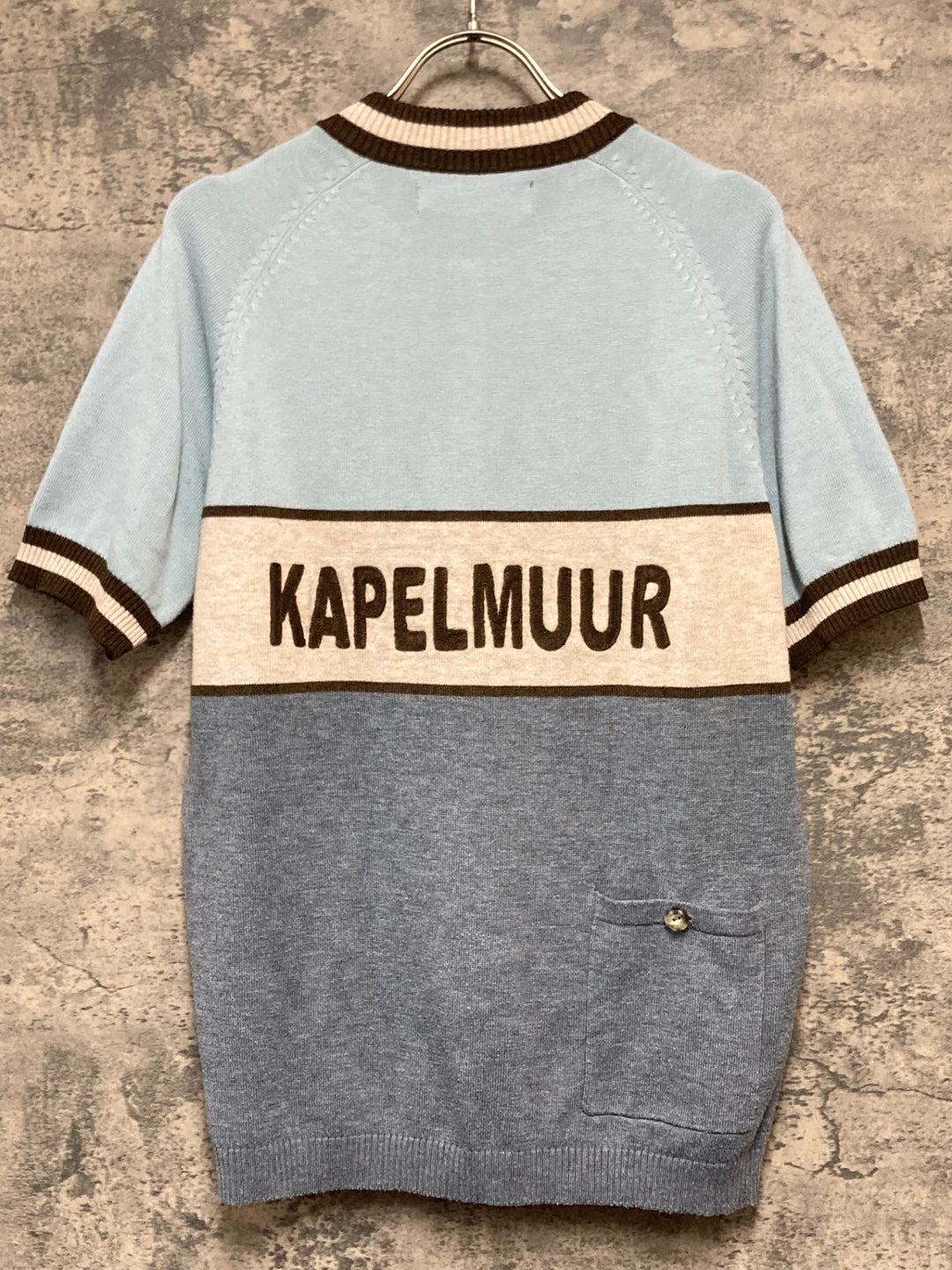 KK795 カペルミュール KAPELMUUR ウール 半袖 サイクルジャージ 水色 M