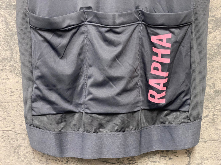 KH661 ラファ Rapha PRO TEAM TRAINING JERSEY 半袖 サイクルジャージ グレー S