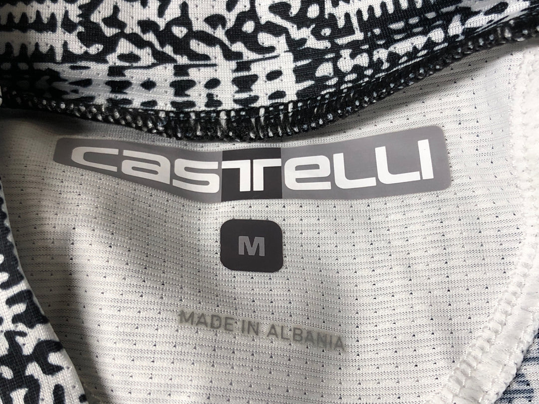 JV724 カステリ CASTELLI 半袖 サイクルジャージ 総柄 M