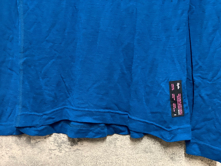 KH913 ラファ Rapha MERINO BASE LAYER LONG SLEEVE 長袖 ベースレイヤー ターコイズ S